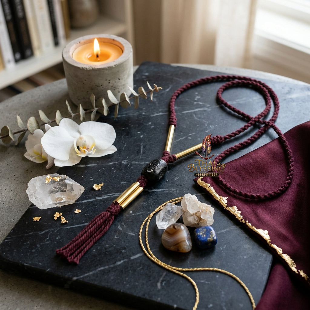 ✨🔮 Sacred Triple Gem Cosmic Crystal Takrut - Luang Pu Thong Wan Wat Pho Kham 2020 Consecrated Legacy Amulet, Ultimate Sovereign Fate Realignment Shield, Premium Executive Fortune Power Capsule
