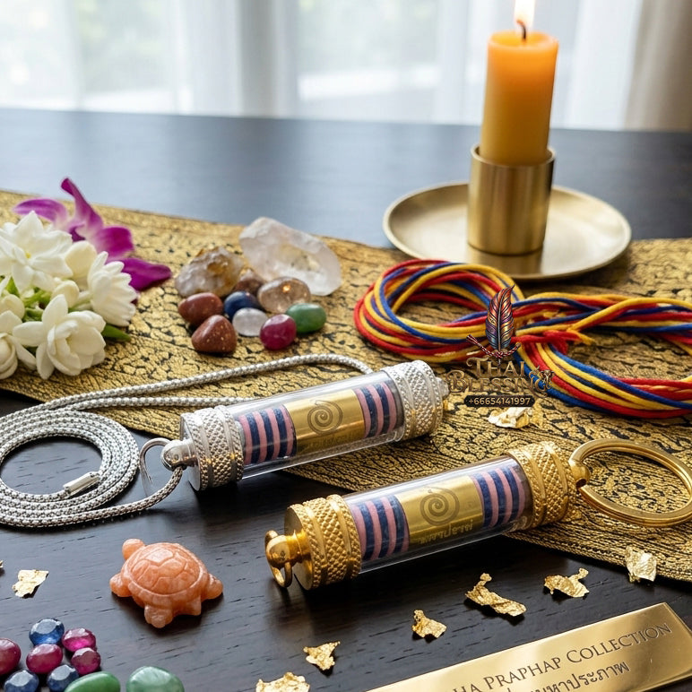 ✨👑 Sacred Thermal Alchemical Overlord Takrut - Luang Pu Maen Samnak Song Khao Chan 2023 Consecrated Legacy Amulet, Ultimate Stagnation Transmutation Shield, Premium Multi-Channel Fortune Power Capsule