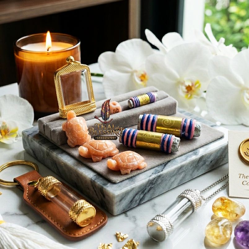 ✨👑 Sacred Thermal Alchemical Overlord Takrut - Luang Pu Maen Samnak Song Khao Chan 2023 Consecrated Legacy Amulet, Ultimate Stagnation Transmutation Shield, Premium Multi-Channel Fortune Power Capsule