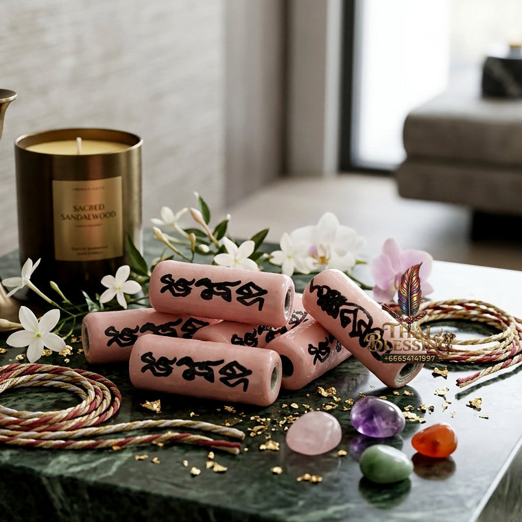 ✨💖 Sacred Eternal Devotion Attraction Takrut - Luang Pu Thong Wan Wat Ban Pak Dom 2024 Legacy Micro-Scroll, Ultimate Interpersonal Resonance Aura, Premium Luxury Relationship Harmony & Wealth Catalyst