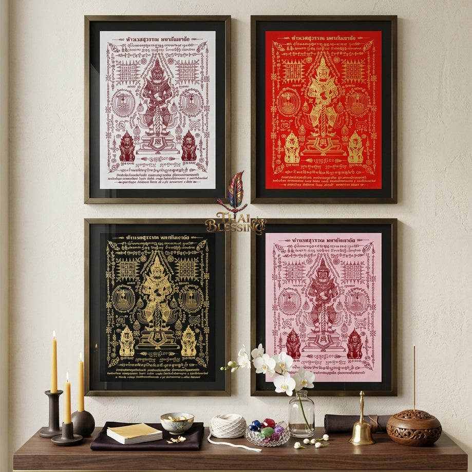 ✨👑 Sacred Northern Guardian Overlord Ynt Cloth - Wat Khao Or 2022 Consecrated Legacy Edition (21x29.5 cm), Ultimate Asset Protection Matrix, Premium Executive Fortune & Corporate Security Shield