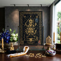 ✨🦁 Lanna Sacred Phraya Purisad Yantra Cloth - Ancient Spiritual Protection Scroll, Ultimate Negative Energy Shield, Authority & Wealth Aura Booster, Authentic Thai Temple Talisman