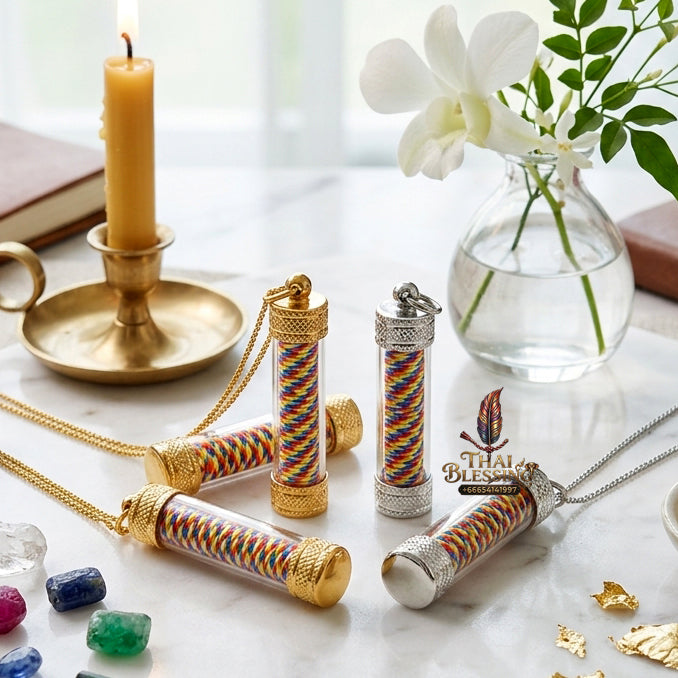 ✨🌀 Sacred Universal Vortex Wealth Attraction Takrut - Kruba Kampeng 2022 Consecrated Power Capsule, Cosmic Revenue Generator, Premium Botanical & Hematite Stature Spiritual Amulet