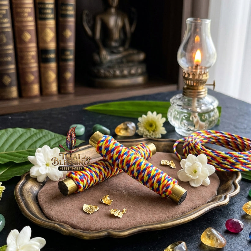 ✨🌀 Sacred Universal Vortex Wealth Attraction Takrut - Kruba Kampeng 2022 Consecrated Power Capsule, Cosmic Revenue Generator, Premium Botanical & Hematite Stature Spiritual Amulet