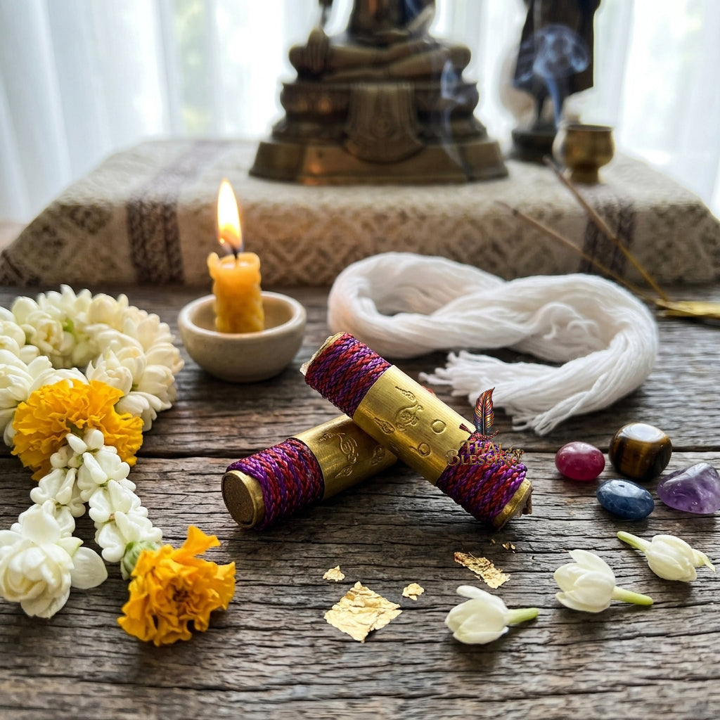 ✨SiamZen™ Authentic Takrut Na Pak Chit Thai Amulet Talisman—Metta Mahaniyom Subconscious Mind-Binding Alignment, Seductive Charisma Booster, Love Fidelity Frequency & Business Abundance Resonance Charm Consecrated by Legendary Master Ajarn Prakong