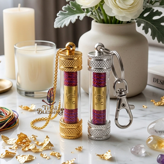 ✨SiamZen™ Authentic Takrut Na Pak Chit Thai Amulet Talisman—Metta Mahaniyom Subconscious Mind-Binding Alignment, Seductive Charisma Booster, Love Fidelity Frequency & Business Abundance Resonance Charm Consecrated by Legendary Master Ajarn Prakong