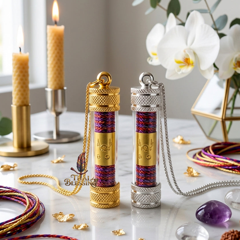 ✨SiamZen™ Authentic Takrut Na Pak Chit Thai Amulet Talisman—Metta Mahaniyom Subconscious Mind-Binding Alignment, Seductive Charisma Booster, Love Fidelity Frequency & Business Abundance Resonance Charm Consecrated by Legendary Master Ajarn Prakong
