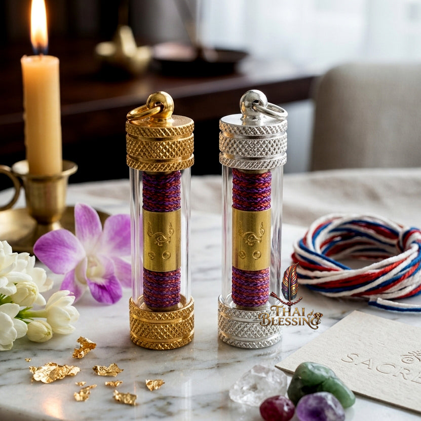 ✨SiamZen™ Authentic Takrut Na Pak Chit Thai Amulet Talisman—Metta Mahaniyom Subconscious Mind-Binding Alignment, Seductive Charisma Booster, Love Fidelity Frequency & Business Abundance Resonance Charm Consecrated by Legendary Master Ajarn Prakong