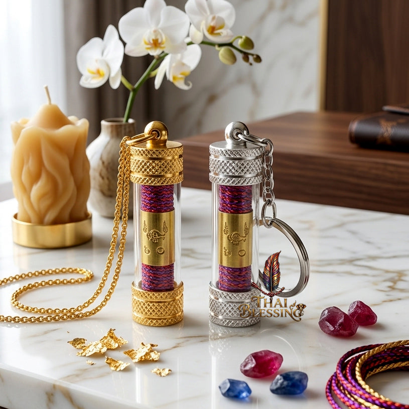 ✨SiamZen™ Authentic Takrut Na Pak Chit Thai Amulet Talisman—Metta Mahaniyom Subconscious Mind-Binding Alignment, Seductive Charisma Booster, Love Fidelity Frequency & Business Abundance Resonance Charm Consecrated by Legendary Master Ajarn Prakong