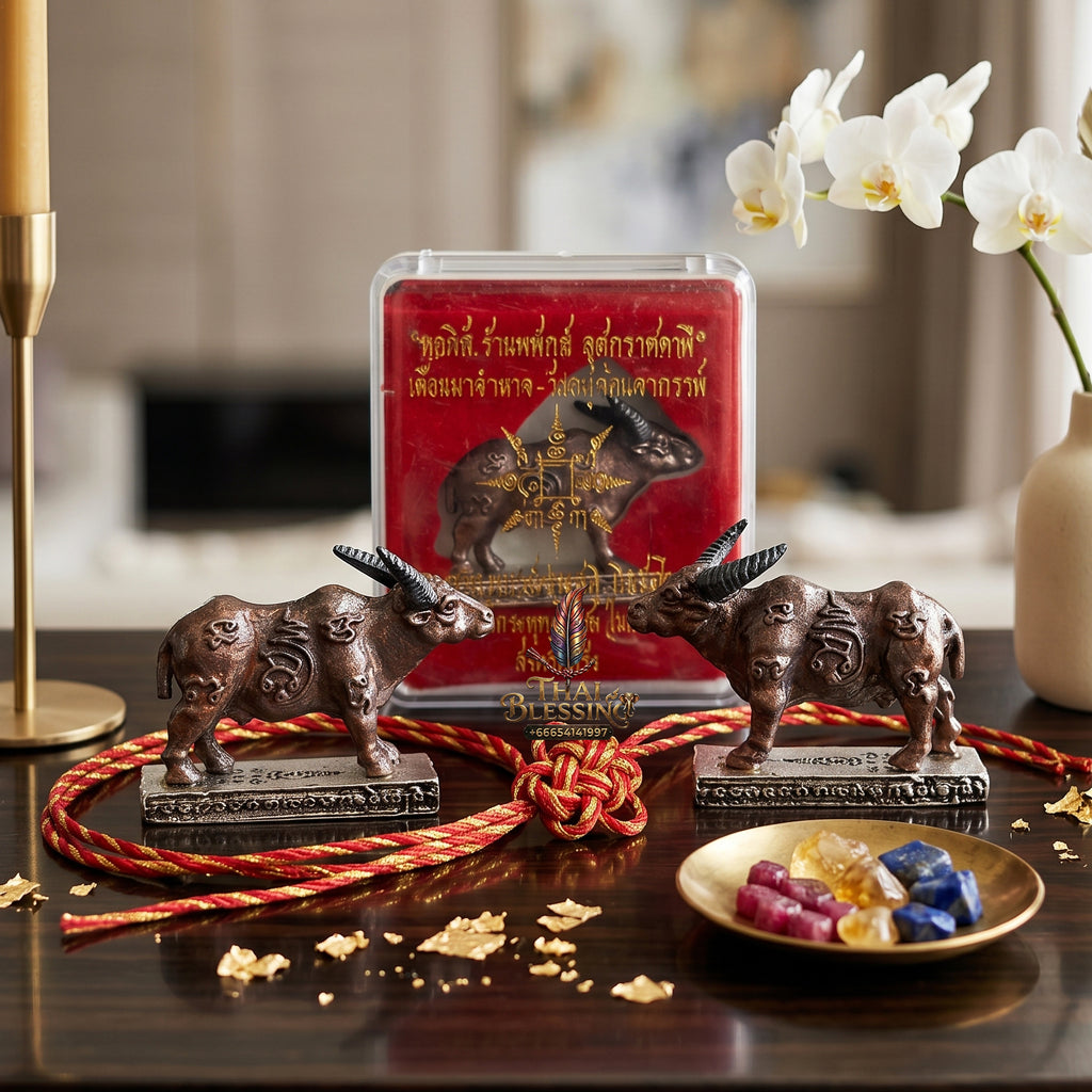 ✨🐂👑 Sacred Sovereign Kinetic Momentum Matrix - Phra Ajarn Prasoot Wat Nai Tao 2024 Absolute Growth Edition (4x3 cm), Heavy-Duty Revenue Driver & Tactical Friction Shield
