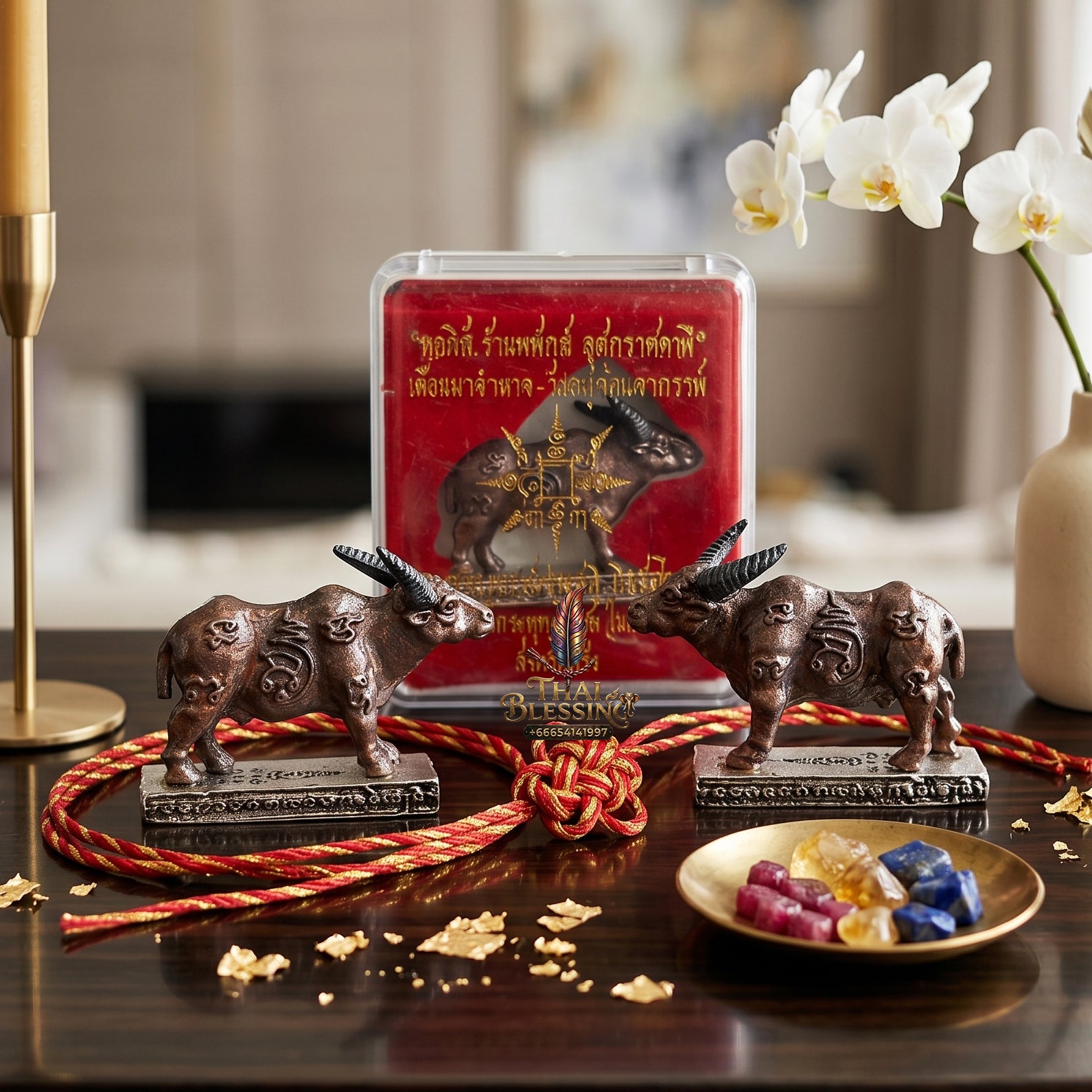 ✨🐂👑 Sacred Sovereign Kinetic Momentum Matrix - Phra Ajarn Prasoot Wat Nai Tao 2024 Absolute Growth Edition (4x3 cm), Heavy-Duty Revenue Driver & Tactical Friction Shield