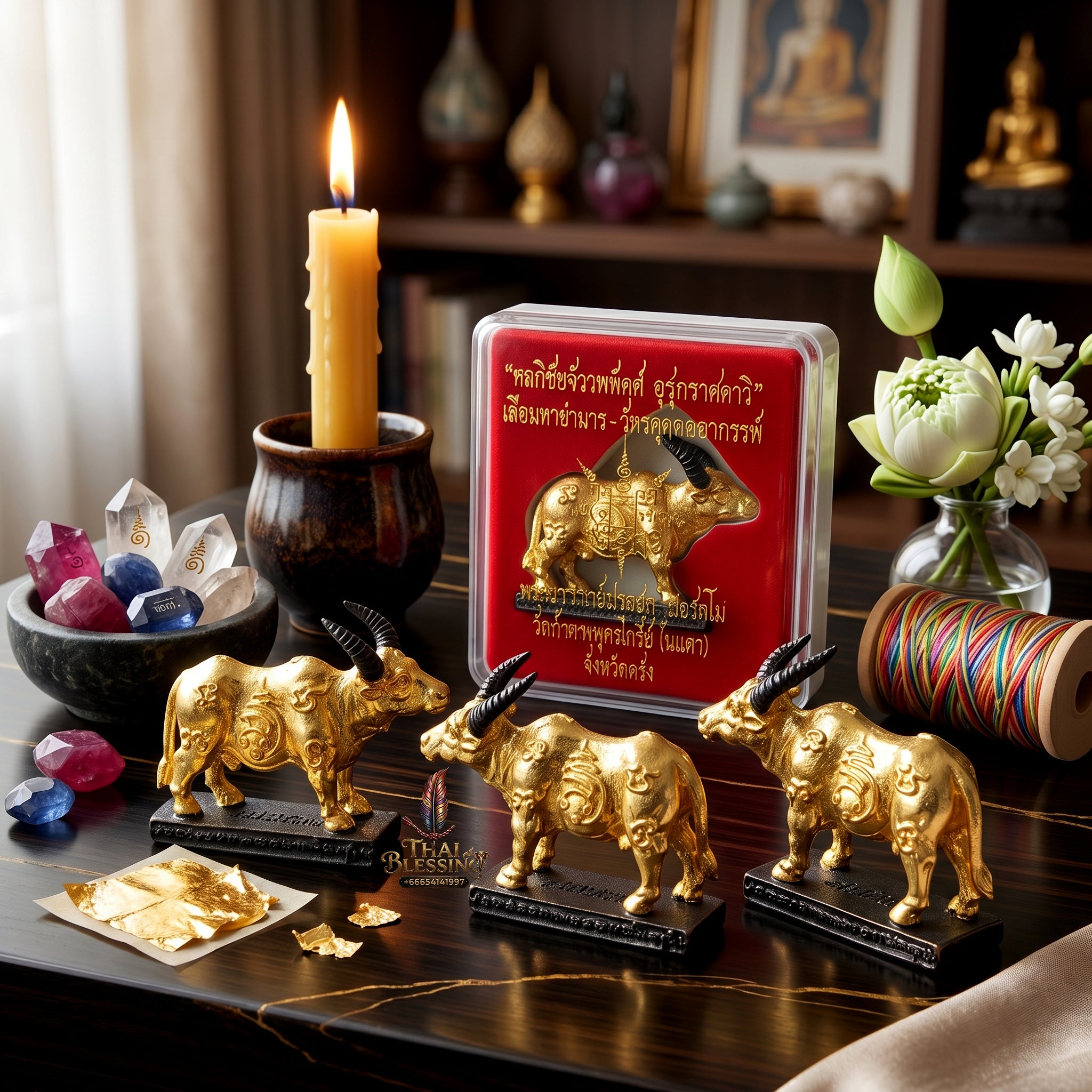 ✨🐂👑 Sacred Sovereign Kinetic Momentum Matrix - Phra Ajarn Prasoot Wat Nai Tao 2024 Absolute Growth Edition (4x3 cm), Heavy-Duty Revenue Driver & Tactical Friction Shield Standard Edition