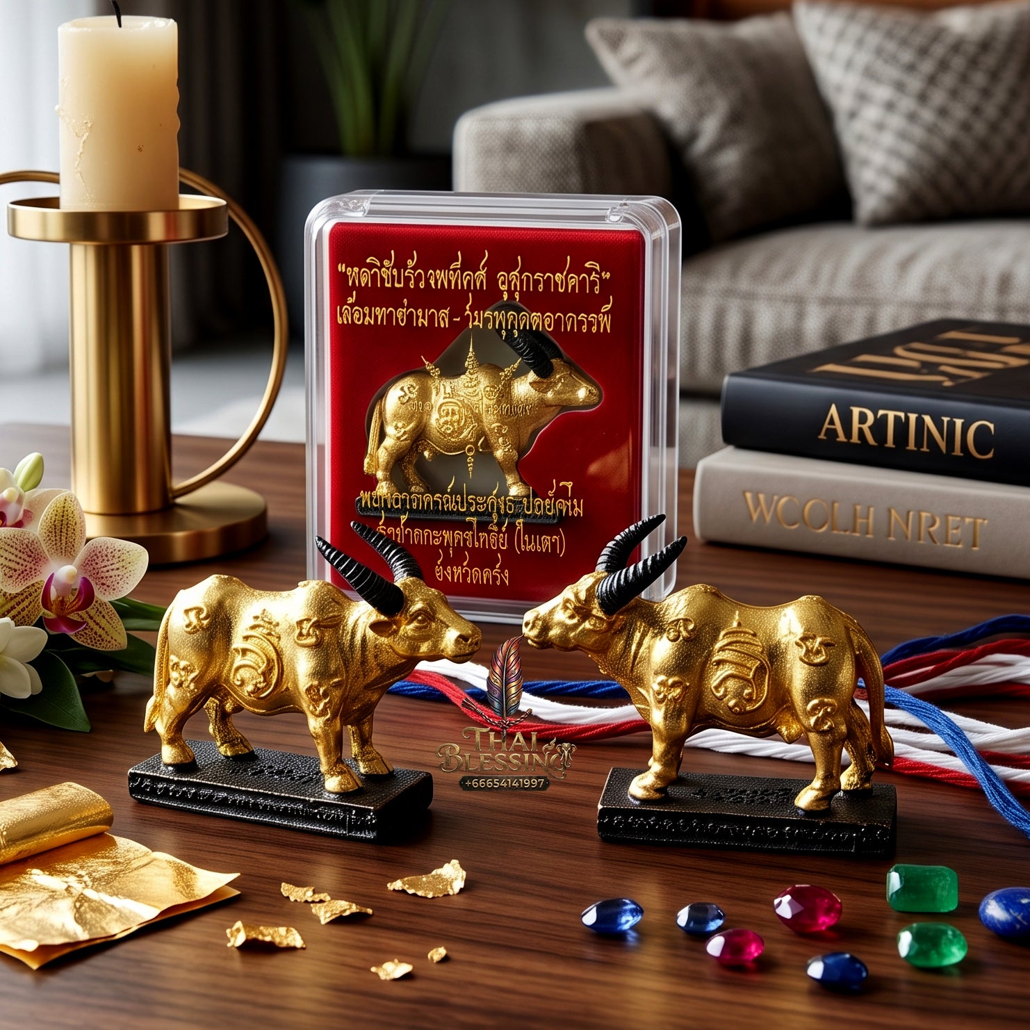 ✨🐂👑 Sacred Sovereign Kinetic Momentum Matrix - Phra Ajarn Prasoot Wat Nai Tao 2024 Absolute Growth Edition (4x3 cm), Heavy-Duty Revenue Driver & Tactical Friction Shield