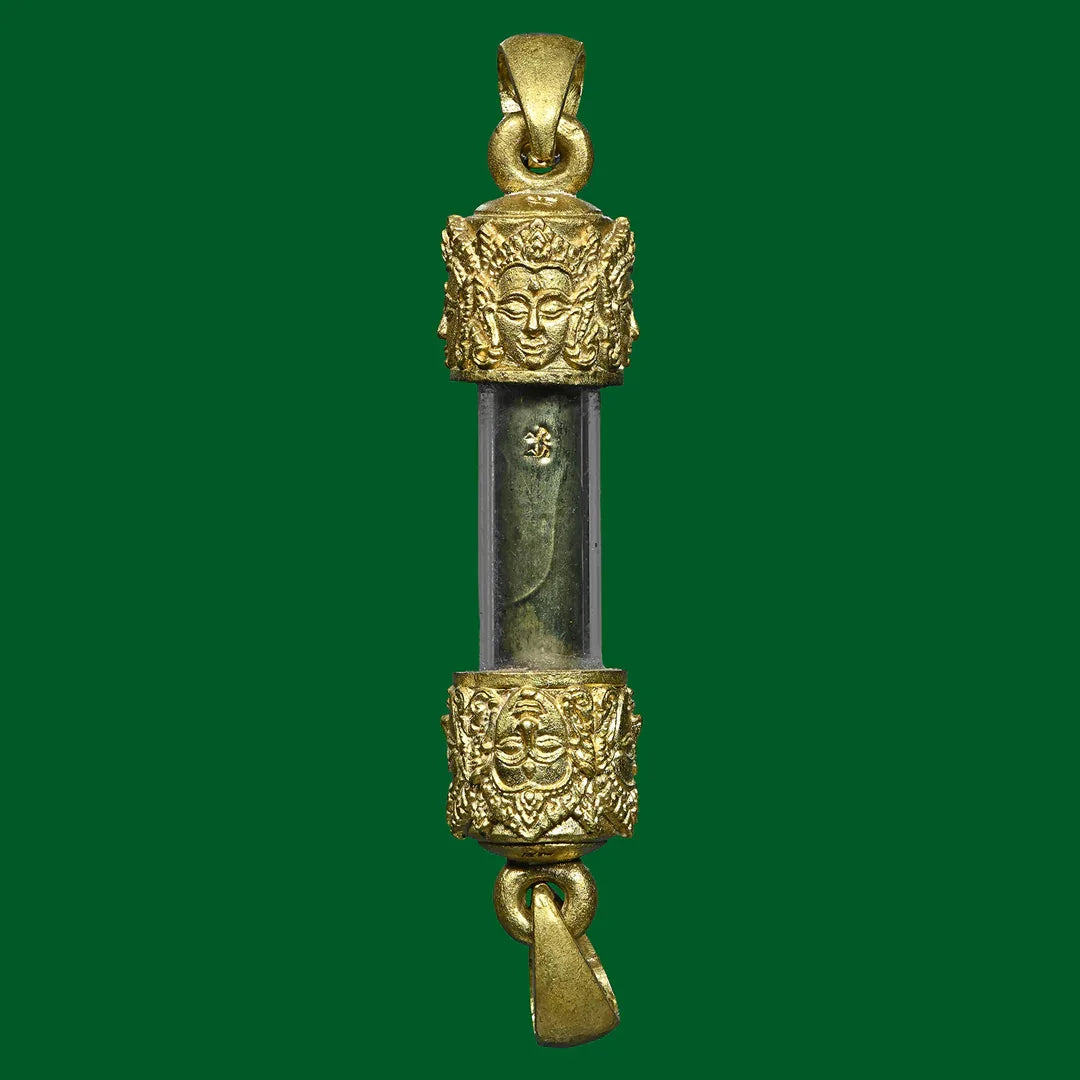 🪬Brahma Destiny “Divine Vision” Takrud – Thong Ma Lor Gold-Tone Scroll Talisman (Golden-Head) by Tu Chao Pu Wha Lhing Wirathayo
