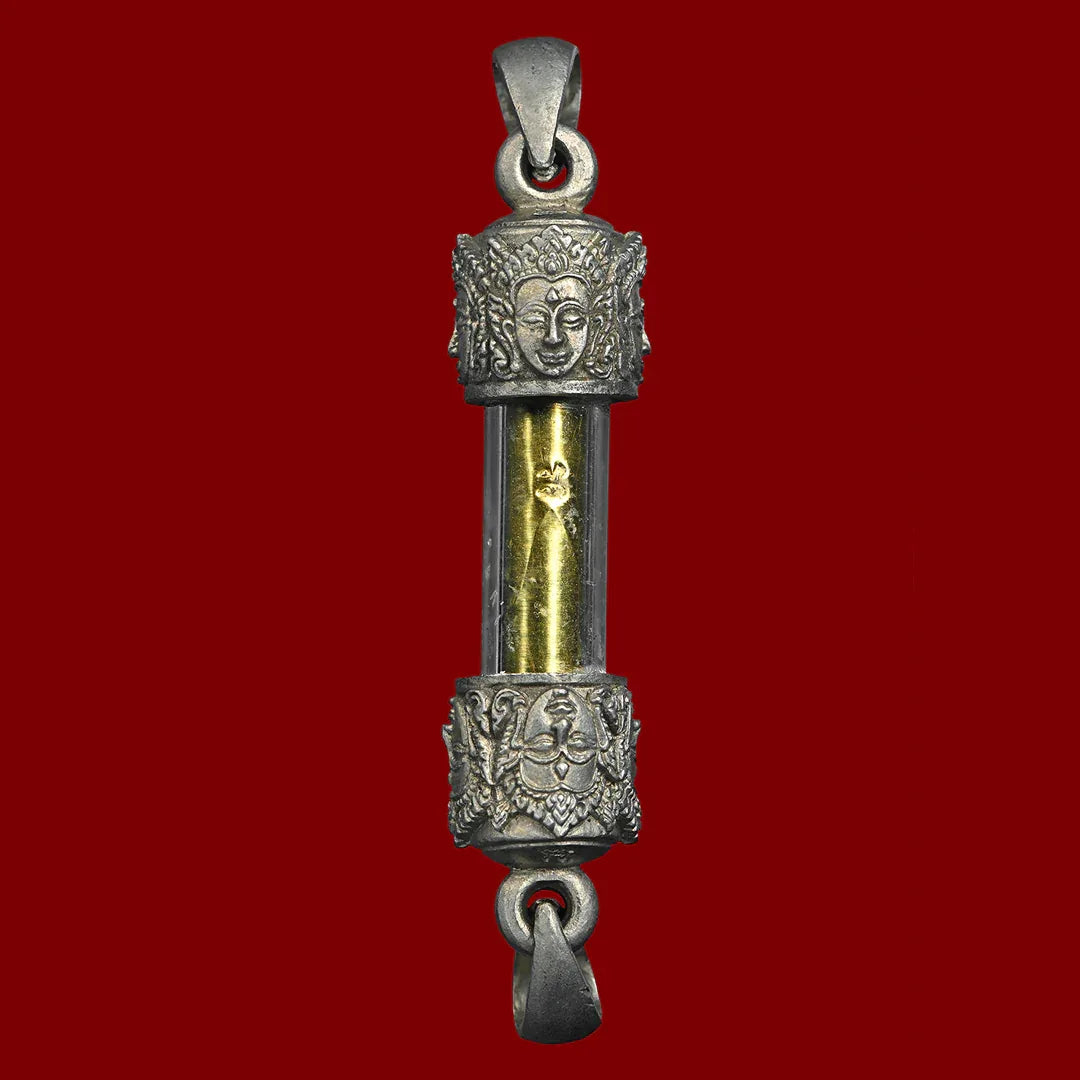 🪬Brahma Destiny “Divine Vision” Takrud – Guru Coin Silver Scroll Amulet (Silver Head) by Tu Chao Pu Wha Lhing Wirathayo