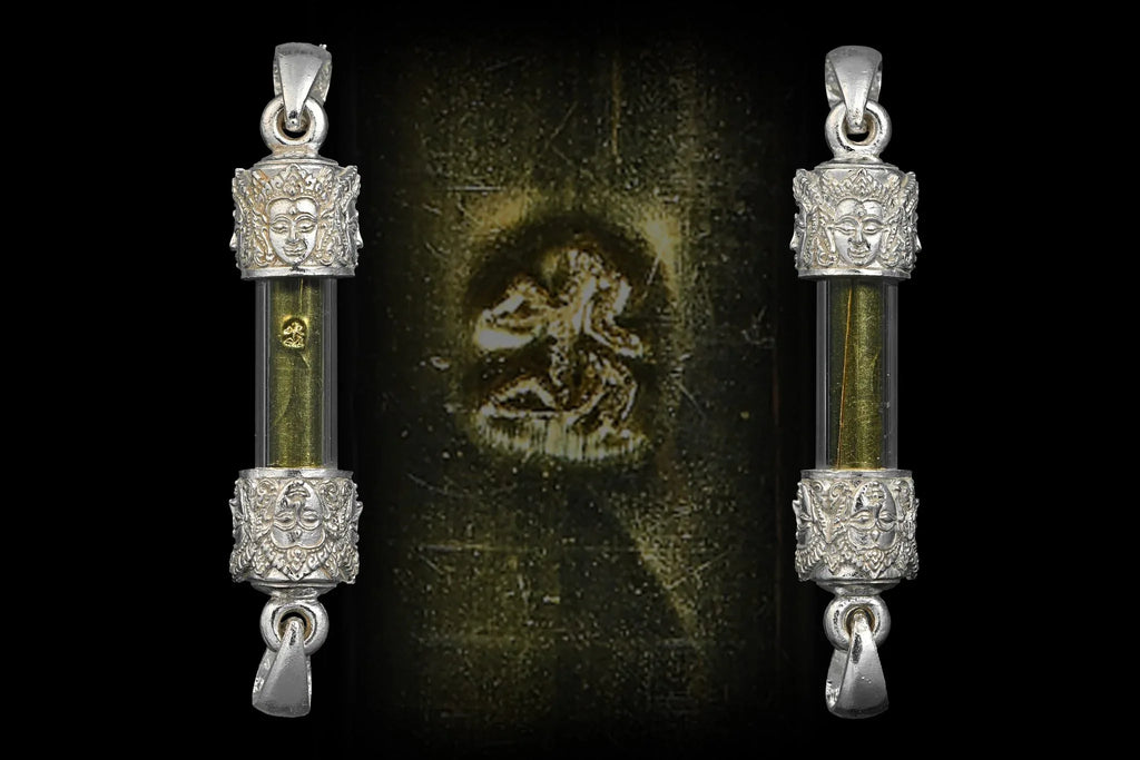 🪬Brahma Destiny “Divine Vision” Takrud – Guru Coin Silver Scroll Amulet (Silver Head) by Tu Chao Pu Wha Lhing Wirathayo