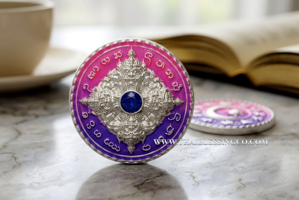 ✨ Celestial Fate Changer: Authentic Thai Phra Rahu Nuea Duang (Above Destiny) Amulet – Sacred Bronze Edition by Kruba Kamfan, Wat Ko Choke 2026 – The Ultimate Eclipse Deity for Turning Bad Luck into Great Fortune (2.2 cm)