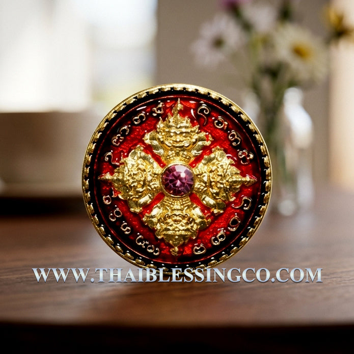✨ Celestial Fate Changer: Authentic Thai Phra Rahu Nuea Duang (Above Destiny) Amulet – Sacred Bronze Edition by Kruba Kamfan, Wat Ko Choke 2026 – The Ultimate Eclipse Deity for Turning Bad Luck into Great Fortune (2.2 cm)