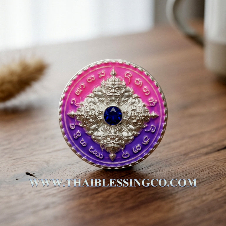 ✨ Celestial Fate Changer: Authentic Thai Phra Rahu Nuea Duang (Above Destiny) Amulet – Sacred Bronze Edition by Kruba Kamfan, Wat Ko Choke 2026 – The Ultimate Eclipse Deity for Turning Bad Luck into Great Fortune (2.2 cm)