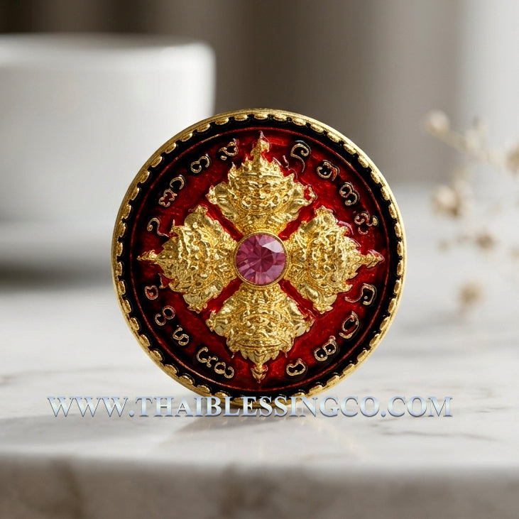 ✨ Celestial Fate Changer: Authentic Thai Phra Rahu Nuea Duang (Above Destiny) Amulet – Sacred Bronze Edition by Kruba Kamfan, Wat Ko Choke 2026 – The Ultimate Eclipse Deity for Turning Bad Luck into Great Fortune (2.2 cm)
