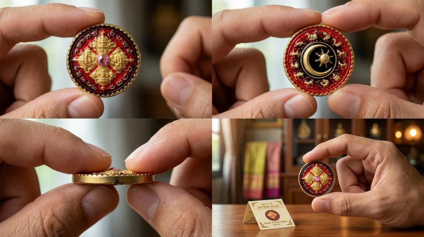 ✨ Celestial Fate Changer: Authentic Thai Phra Rahu Nuea Duang (Above Destiny) Amulet – Sacred Bronze Edition by Kruba Kamfan, Wat Ko Choke 2026 – The Ultimate Eclipse Deity for Turning Bad Luck into Great Fortune (2.2 cm)