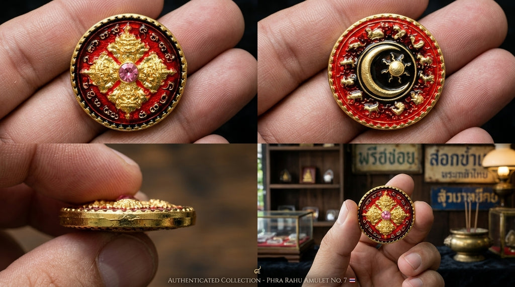 ✨ Celestial Fate Changer: Authentic Thai Phra Rahu Nuea Duang (Above Destiny) Amulet – Sacred Bronze Edition by Kruba Kamfan, Wat Ko Choke 2026 – The Ultimate Eclipse Deity for Turning Bad Luck into Great Fortune (2.2 cm)