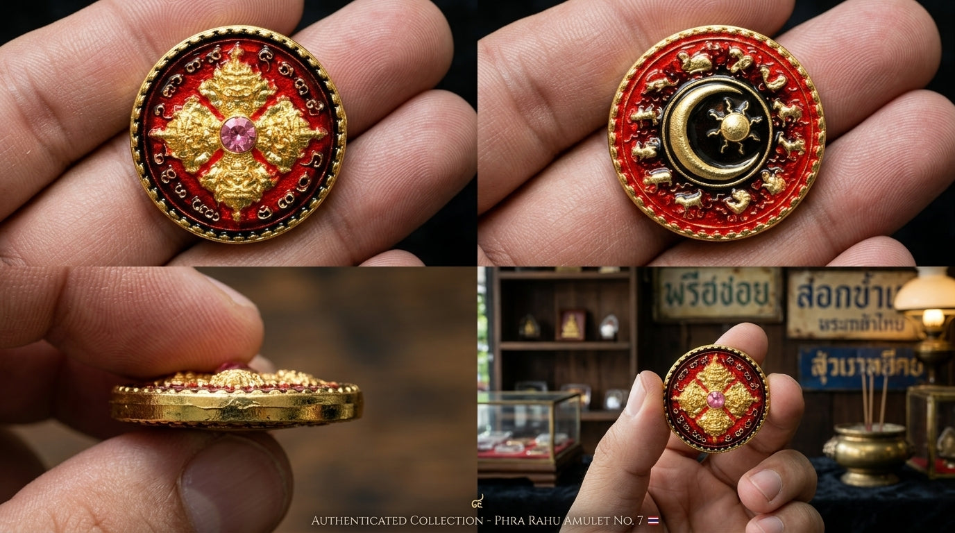 ✨ Celestial Fate Changer: Authentic Thai Phra Rahu Nuea Duang (Above Destiny) Amulet – Sacred Bronze Edition by Kruba Kamfan, Wat Ko Choke 2026 – The Ultimate Eclipse Deity for Turning Bad Luck into Great Fortune (2.2 cm)