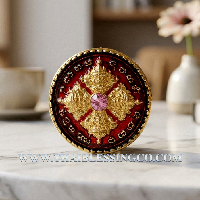 ✨ Celestial Fate Changer: Authentic Thai Phra Rahu Nuea Duang (Above Destiny) Amulet – Sacred Bronze Edition by Kruba Kamfan, Wat Ko Choke 2026 – The Ultimate Eclipse Deity for Turning Bad Luck into Great Fortune (2.2 cm)