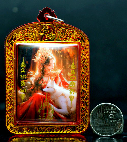 ✨ Celestial Fox Princess Grand Locket: The Ultimate Talisman for Supreme Charisma, Universal Likability, and Magnetic Attraction by Phra Arjan Amnat Mahaveero (2025 Luxury Edition)