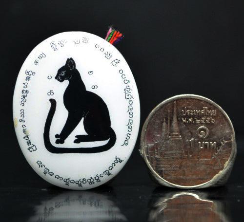 ✨ Chao Pan Dee Sacred Black Cat Locket: The Ultimate Talisman for Intuition, Infinite Good Fortune, and Prosperity Alignment by Wat Sirimangkhala (2025 Edition)