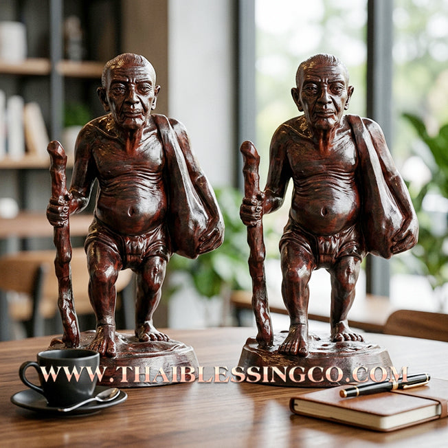 🔥 Sacred "Chuchok" (The Master of Begging & Limitless Gain) – Altar Statue: Luang Phor Charoen, Wat Khok Charoen (2012) – The High-Velocity Engine for Unstoppable Negotiation, Market Dominance, and Absolute Prosperity!