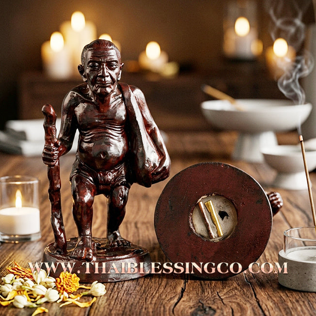 🔥 Sacred "Chuchok" (The Master of Begging & Limitless Gain) – Altar Statue: Luang Phor Charoen, Wat Khok Charoen (2012) – The High-Velocity Engine for Unstoppable Negotiation, Market Dominance, and Absolute Prosperity!