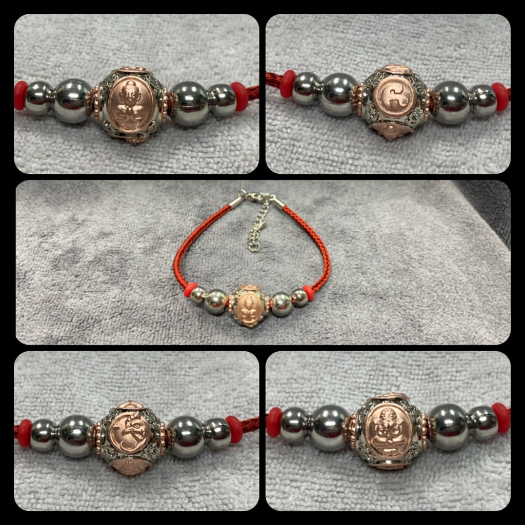 ✨ Divine "Ai Kai Maha Lap" Wealth-Calling Luk Om Bracelet Sovereign Two-Tone Rhodium & Pink Gold Edition by Wat Khok Takhian: Authentic Thai Prosperity Talisman for Supreme Livelihood, Household Protection, and Unstoppable Financial Luck