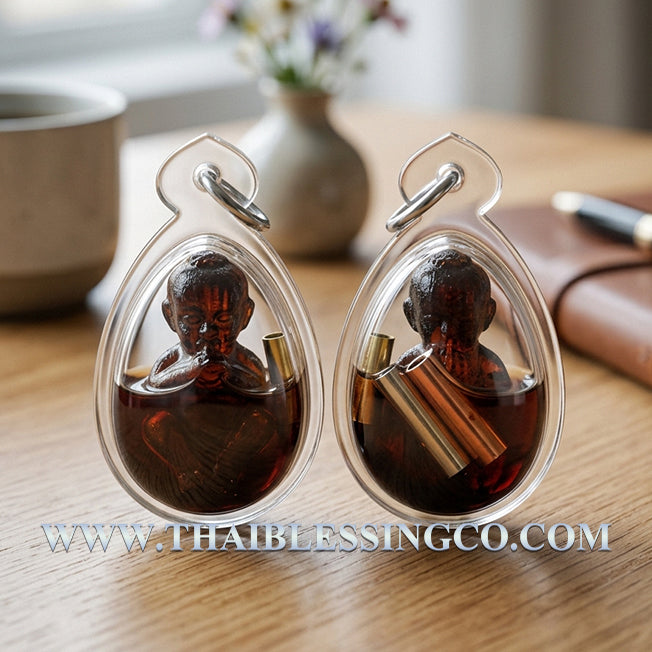 ✨ Divine "Kuman Dud Rok Maha Heng" Infinite Abundance Guardian Sacred Phayung Wood & Mystical Oil Edition Authentic Thai Wealth-Attracting Talisman with Triple Fortune Takruts & Mahaput Ghost Powders for Eternal Riches and Business Dominance