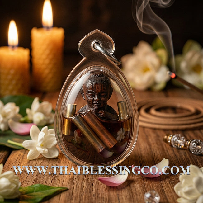 ✨ Divine "Kuman Dud Rok Maha Heng" Infinite Abundance Guardian Sacred Phayung Wood & Mystical Oil Edition Authentic Thai Wealth-Attracting Talisman with Triple Fortune Takruts & Mahaput Ghost Powders for Eternal Riches and Business Dominance