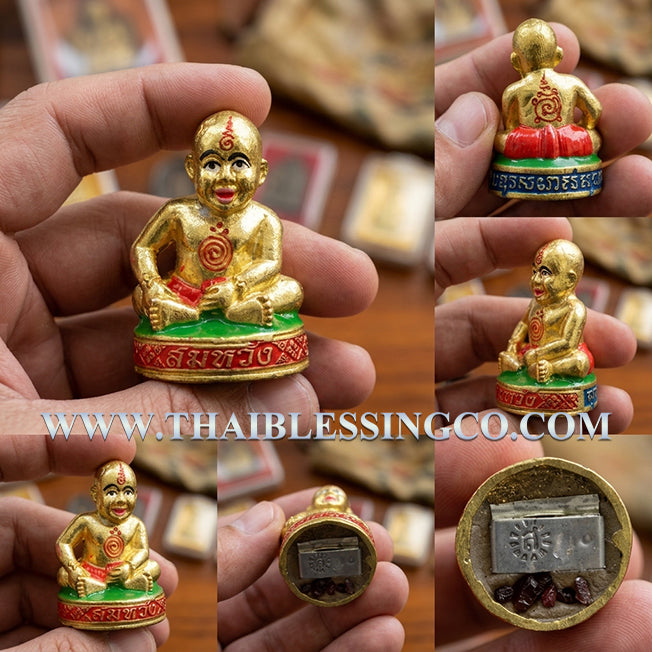 ✨ Divine "Kuman Noi Somwang" Fulfillment Child Authentic Thai Wealth-Attracting Guardian Infused with Prai Kuman Powders, Cemetery Soils, and 108 Sacred Herbs for Absolute Success and Infinite Fortune