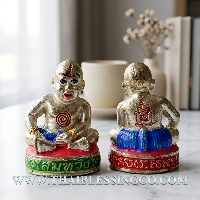 ✨ Divine "Kuman Noi Somwang" Fulfillment Child Authentic Thai Wealth-Attracting Guardian Infused with Phra Prai Kuman Powders, Cemetery Earth, and 108 Sacred Herbs for Absolute Success & Prosperity