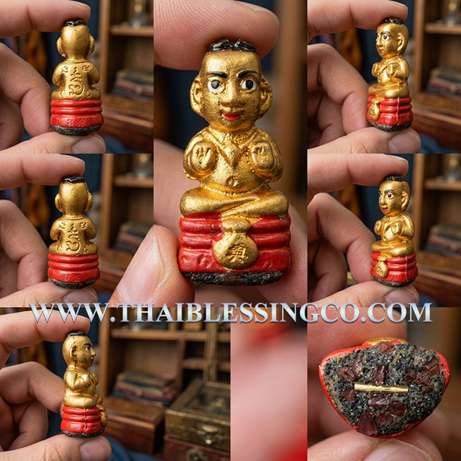 ✨ Divine "Kuman Setthi" Billionaire Wealth-Attracting Guardian Authentic Thai Prosperity Talisman Crafted from Sacred Herb Powders & Phra Khun Paen Prai Kuman Powders for Supreme Luck, Business Dominance, and Absolute Fortune