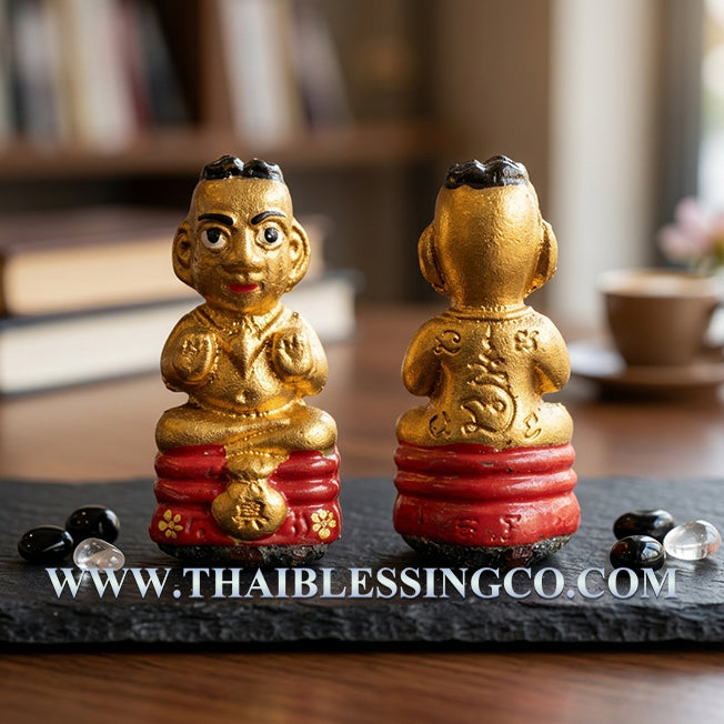 ✨ Divine "Kuman Setthi" Billionaire Wealth-Attracting Guardian Authentic Thai Prosperity Talisman Crafted from Sacred Herb Powders & Phra Khun Paen Prai Kuman Powders for Supreme Luck, Business Dominance, and Absolute Fortune