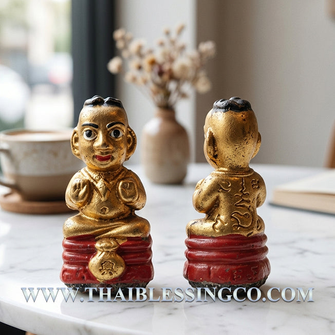 ✨ Divine "Kuman Setthi" Billionaire Wealth-Attracting Guardian Authentic Thai Prosperity Talisman Crafted from Sacred Herb Powders & Phra Khun Paen Prai Kuman Powders for Supreme Luck, Business Dominance, and Absolute Fortune