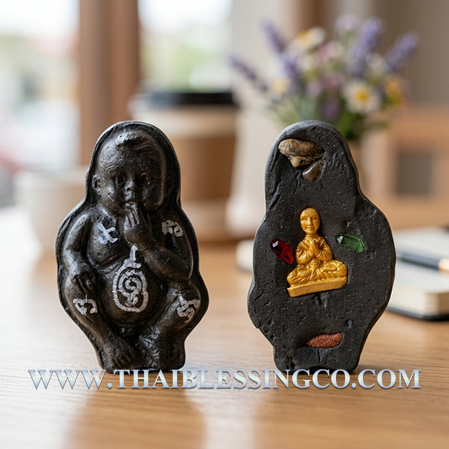 ✨ Divine "Kuman Thong Kong Det" Infinite Power Guardian Sacred Ghost Powder (Phong Prai) & Haunted Earth Edition Authentic Thai Wealth-Attracting Child Spirit for Business Growth, Extreme Luck, and Vigilant Protection