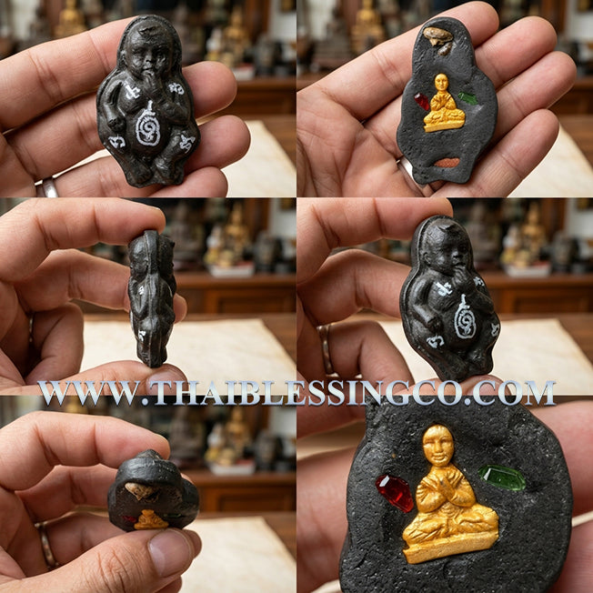 ✨ Divine "Kuman Thong Kong Det" Infinite Power Guardian Sacred Ghost Powder (Phong Prai) & Haunted Earth Edition Authentic Thai Wealth-Attracting Child Spirit for Business Growth, Extreme Luck, and Vigilant Protection