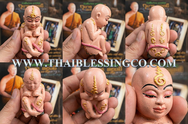 ✨ Divine "Kuman Thong Mee" Hand-Painted Abundance Guardian Authentic Thai Prosperity Talisman for Infinite Cashflow, Business Luck, and Artistic Fortune