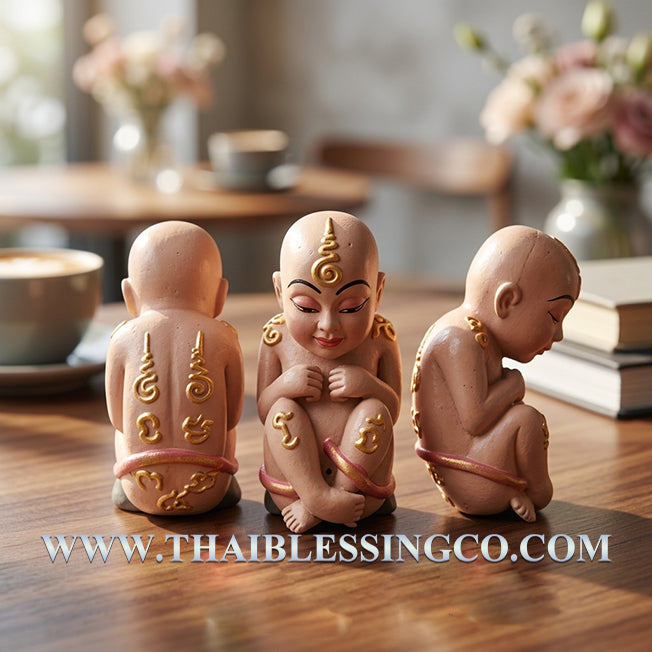 ✨ Divine "Kuman Thong Mee" Hand-Painted Abundance Guardian Authentic Thai Prosperity Talisman for Infinite Cashflow, Business Luck, and Artistic Fortune