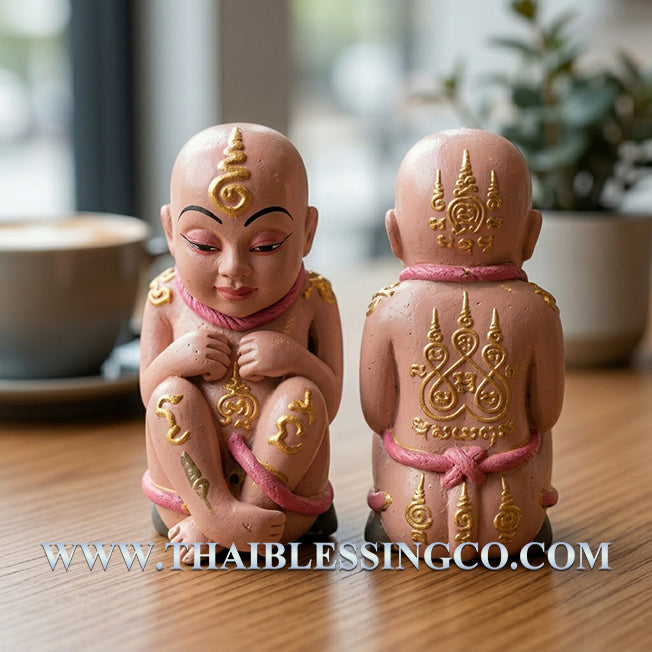 ✨ Divine "Kuman Thong Mee" Hand-Painted Abundance Guardian Authentic Thai Prosperity Talisman for Infinite Cashflow, Business Luck, and Artistic Fortune