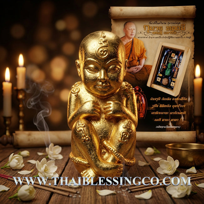 ✨ Divine "Kuman Thong Mee" (The Giver of Abundance) Authentic Thai Wealth-Attracting Child Spirit for Business Success, Constant Cash Flow, and Divine Protection