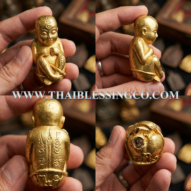 ✨ Divine "Kuman Thong Mee" (The Giver of Abundance) Authentic Thai Wealth-Attracting Child Spirit for Business Success, Constant Cash Flow, and Divine Protection