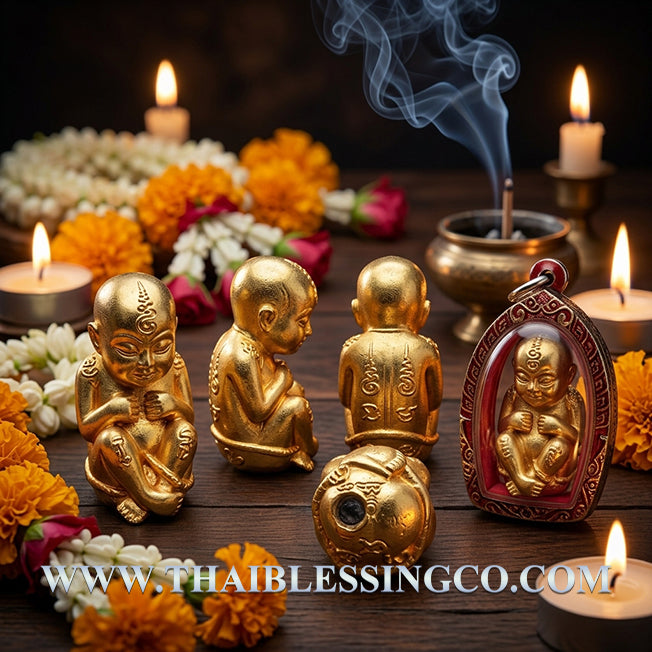 ✨ Divine "Kuman Thong Mee" (The Giver of Abundance) Authentic Thai Wealth-Attracting Child Spirit for Business Success, Constant Cash Flow, and Divine Protection