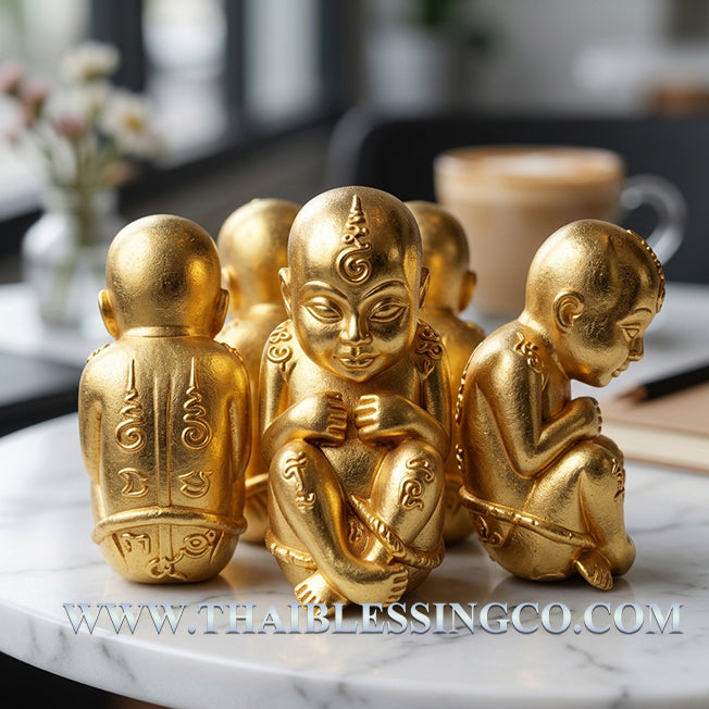 ✨ Divine "Kuman Thong Mee" (The Giver of Abundance) Authentic Thai Wealth-Attracting Child Spirit for Business Success, Constant Cash Flow, and Divine Protection