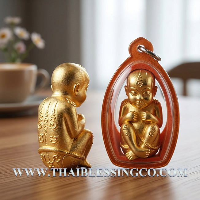✨ Divine "Kuman Thong Mee" (The Giver of Abundance) Authentic Thai Wealth-Attracting Child Spirit for Business Success, Constant Cash Flow, and Divine Protection